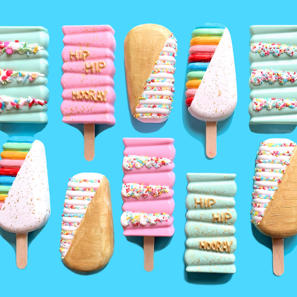 Hip Hip Hooray Cakesicles Tutorial By Becca for Bakers Party Shop Blog –  Sprinkle Bee Sweet