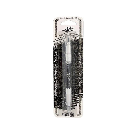 Chefmaster Dual-Tip Black Food Decorating Pen - 2/Box