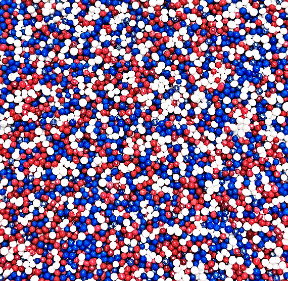 Fourth of July Nonpareils Mix | www.sprinklebeesweet.com