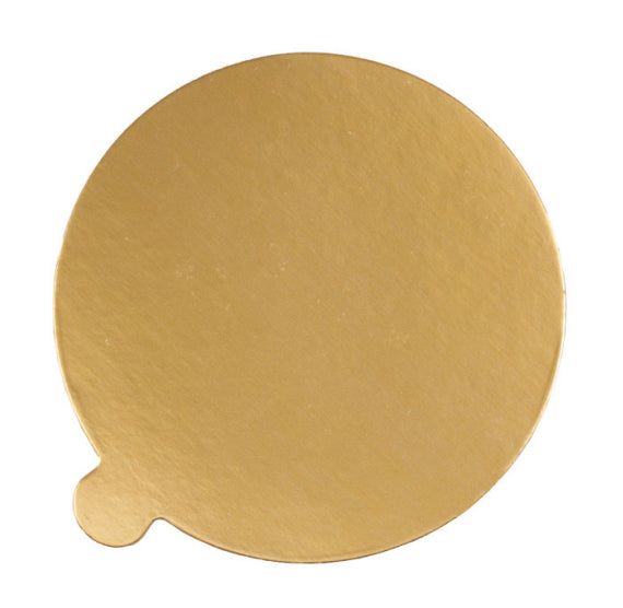 5 Inch Round Thin Cake Boards: Black/Gold | www.sprinklebeesweet.com