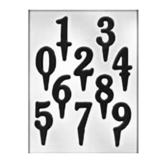 Numbers Chocolate Mold Picks for Birthday Age | www.sprinklebeesweet.com