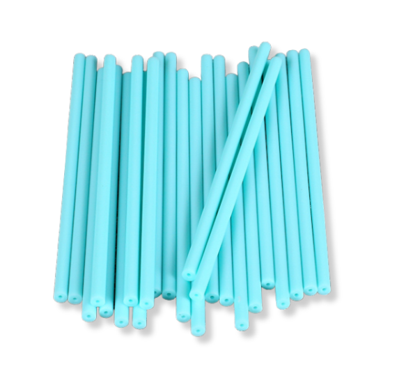 Light Aqua Lollipop Sticks: 4.5" | www.sprinklebeesweet.com