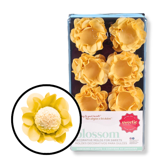 Blossom Flower Candy Cups: Yellow | www.sprinklebeesweet.com
