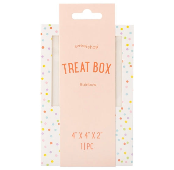 Sweetshop Rainbow Dot Treat Box | www.sprinklebeesweet.com