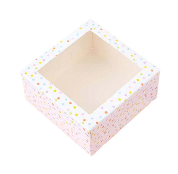 Sweetshop Rainbow Dot Treat Box | www.sprinklebeesweet.com