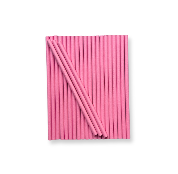 4" Paper Lollipop Sticks: Pastel Pink | www.sprinklebeesweet.com