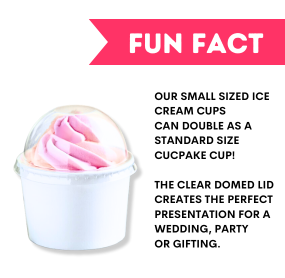 Small Orange Ice Cream Cups: 4oz | www.sprinklebeesweet.com