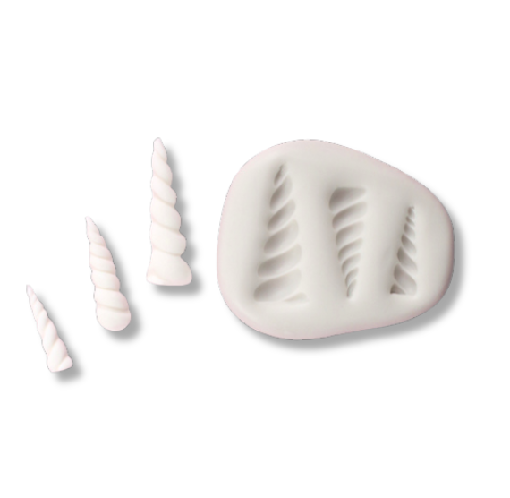 Unicorn Horn Fondant Mold | www.sprinklebeesweet.com