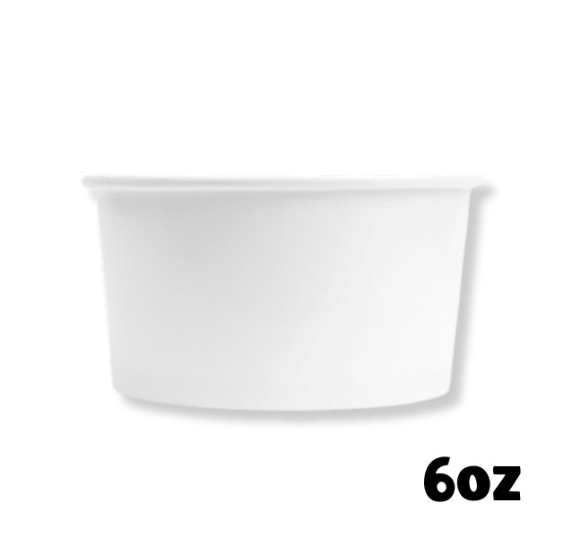 Medium White Ice Cream Cups: 6oz | www.sprinklebeesweet.com