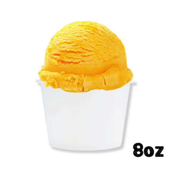 Large White Ice Cream Cups: 8oz | www.sprinklebeesweet.com