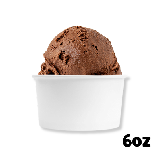 Medium White Ice Cream Cups: 6oz | www.sprinklebeesweet.com
