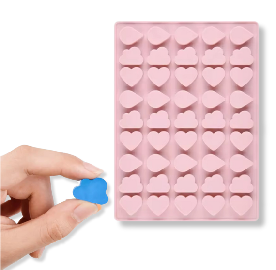Silicone Gummy Mold: Clouds + Hearts | www.sprinklebeesweet.com