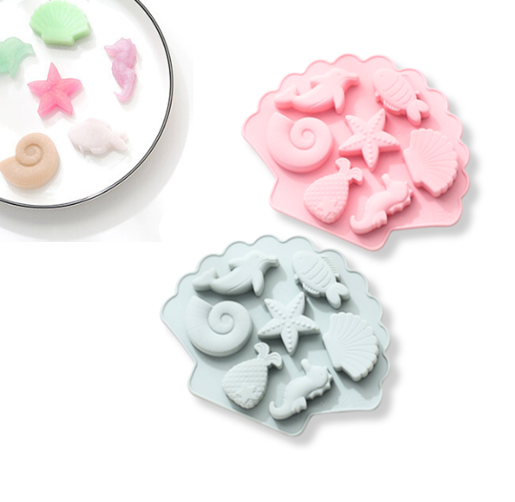 Sealife Chocolate Mold with Mermaid Tail | www.sprinklebeesweet.com