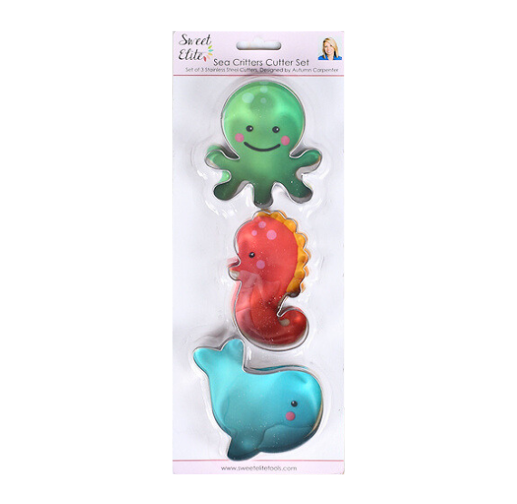 Baby Sea Creatures Cookie Cutters | www.sprinklebeesweet.com