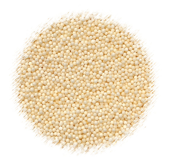 Bulk Nonpareils: Creamy Ivory | www.sprinklebeesweet.com