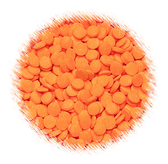 Bright Orange Dot Sprinkles: 5mm | www.sprinklebeesweet.com