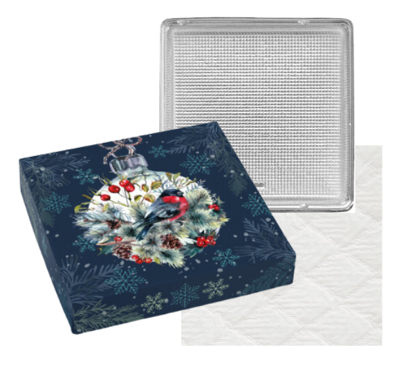 Christmas Cookie Box Kit: Winter Bird (5.5") | www.sprinklebeesweet.com