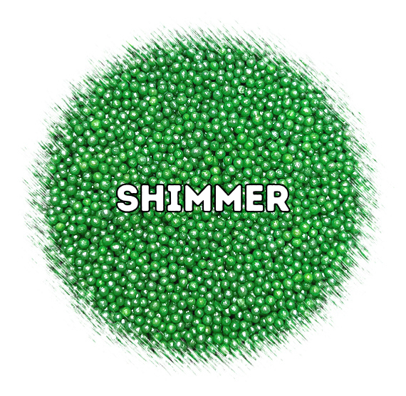 Shimmer Grass Green Nonpareils | www.sprinklebeesweet.com