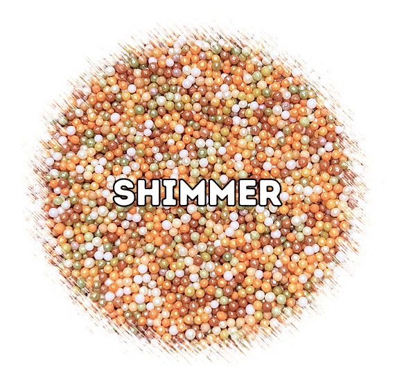 Bulk Nonpareils: Shimmer Pumpkin Patch | www.sprinklebeesweet.com