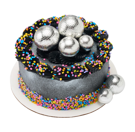 Groovy Disco Ball Cake Toppers Set | www.sprinklebeesweet.com