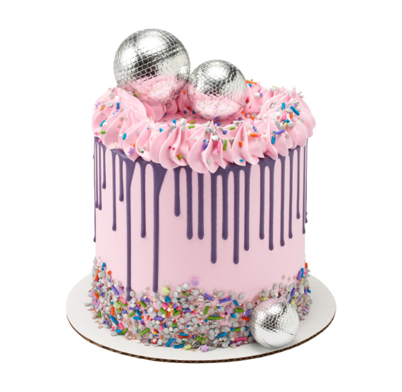 Groovy Disco Ball Cake Toppers Set | www.sprinklebeesweet.com