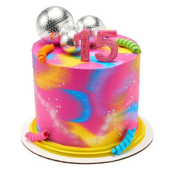Groovy Disco Ball Cake Toppers Set | www.sprinklebeesweet.com
