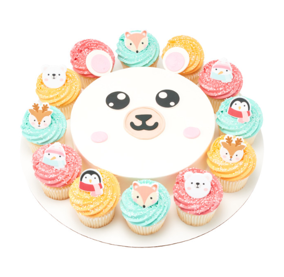 Winter Friends Cupcake Topper Rings | www.sprinklebeesweet.com