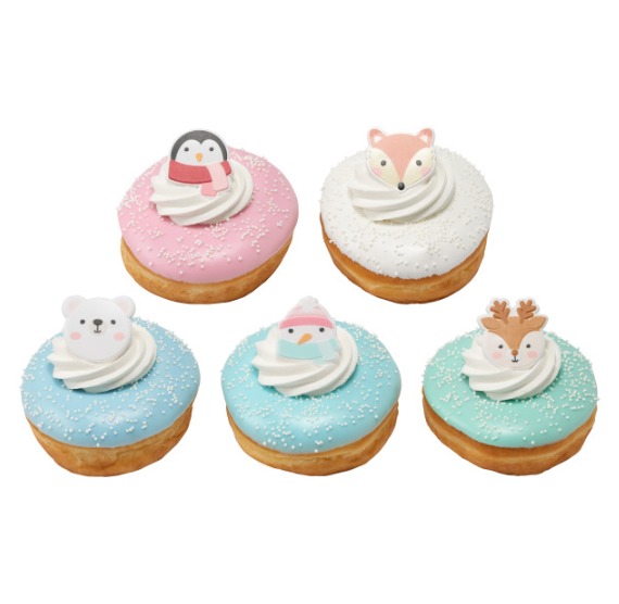 Winter Friends Cupcake Topper Rings | www.sprinklebeesweet.com