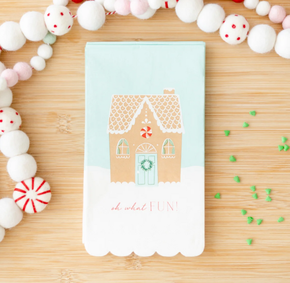 Gingerbread House Napkins | www.sprinklebeesweet.com
