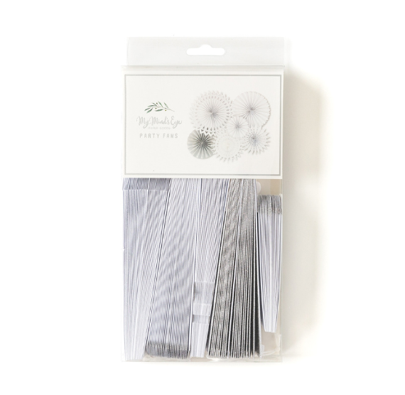 Winter White Party Fans Set | www.sprinklebeesweet.com