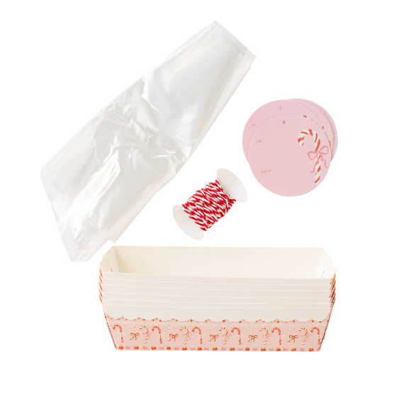 Christmas Loaf Pan Kit: Pink Candy Canes | www.sprinklebeesweet.com