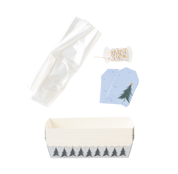 Christmas Loaf Pan Kit: Blue Pine Tree | www.sprinklebeesweet.com