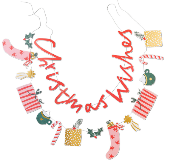 Christmas Wishes Banner Set | www.sprinklebeesweet.com