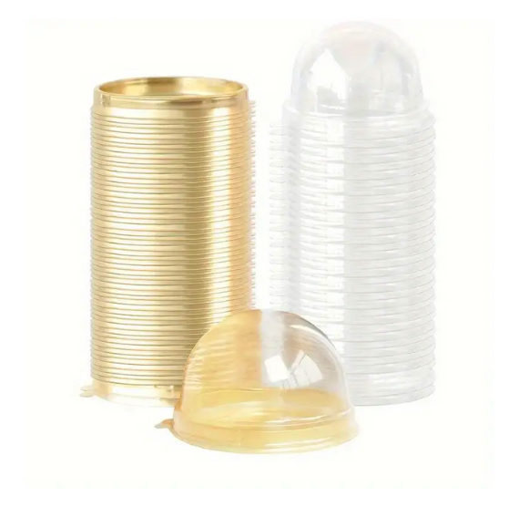 Gold Candy Box with Domed Lid | www.sprinklebeesweet.com