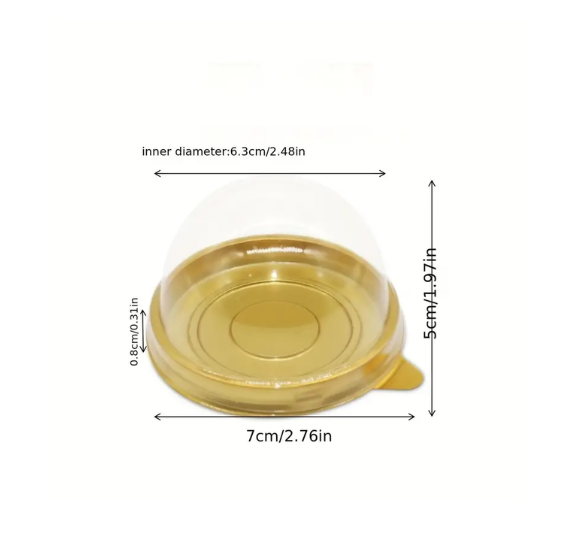 Gold Candy Box with Domed Lid | www.sprinklebeesweet.com