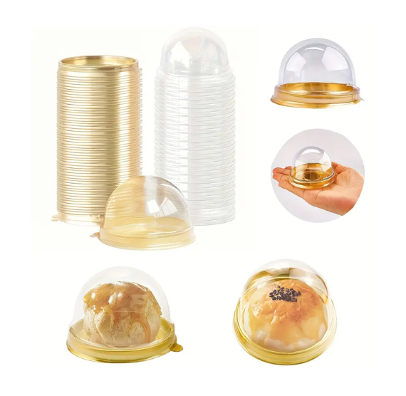 Gold Candy Box with Domed Lid | www.sprinklebeesweet.com