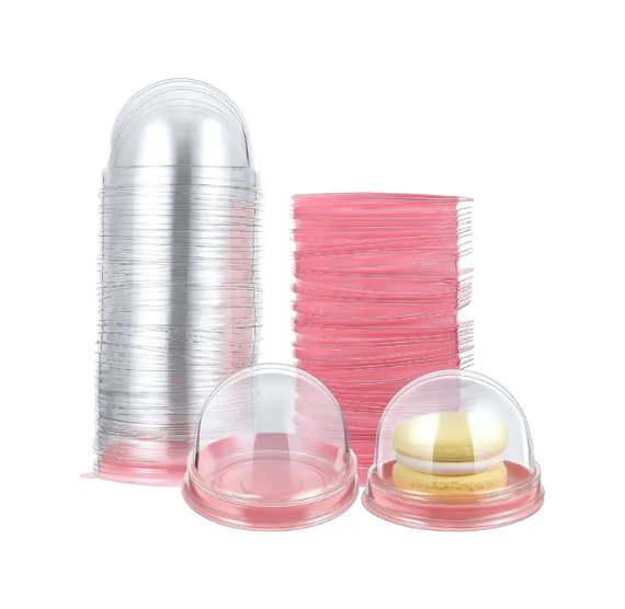 Candy Box with Clear Domed Lid: Light Pink | www.sprinklebeesweet.com