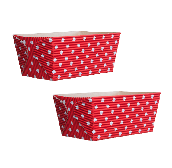 Small Loaf Pans: Red Polka Dot | www.sprinklebeesweet.com