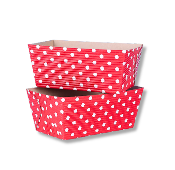 Small Loaf Pans: Red Polka Dot | www.sprinklebeesweet.com