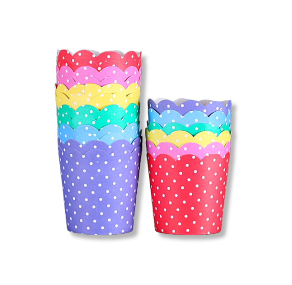Mini Rainbow Baking Cups | www.sprinklebeesweet.com