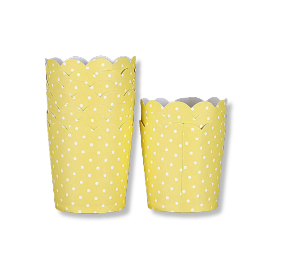 Mini Yellow Baking Cups | www.sprinklebeesweet.com