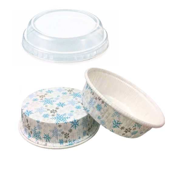 Snowflake Tart Pans with Clear Lids | www.sprinklebeesweet.com