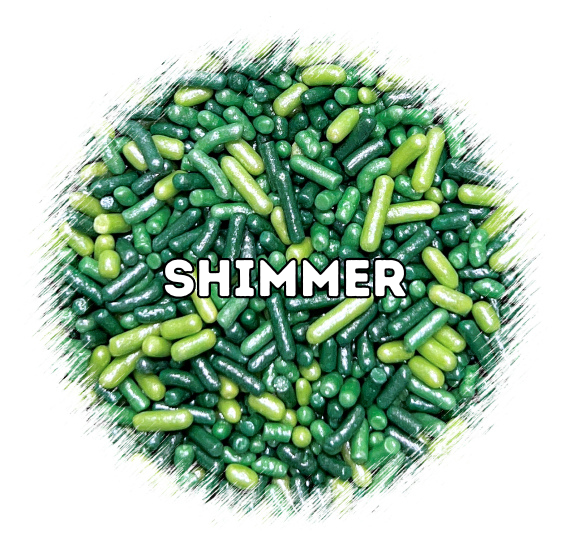 Evergreen Christmas Jimmies Sprinkles Mix | www.sprinklebeesweet.com