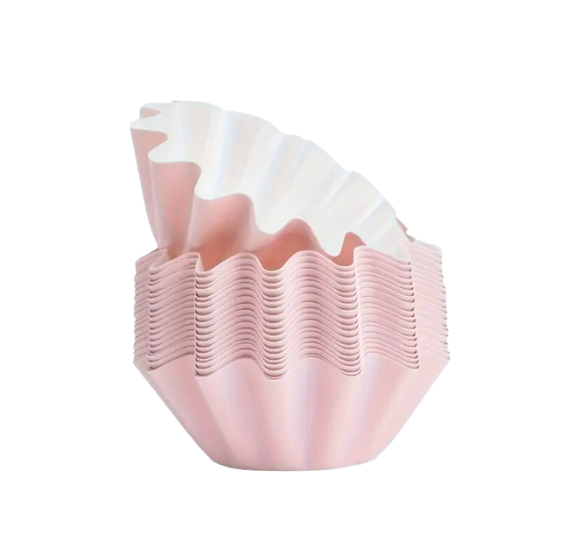 Free Standing Fluted Cupcake Cups: Light Pink | www.sprinklebeesweet.com