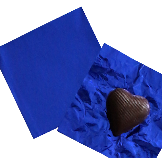 Royal Blue Foil Candy Wrappers | www.sprinklebeesweet.com