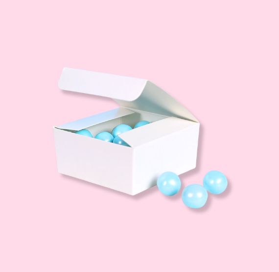 Small Truffle Boxes: White, Kraft or Red | www.sprinklebeesweet.com