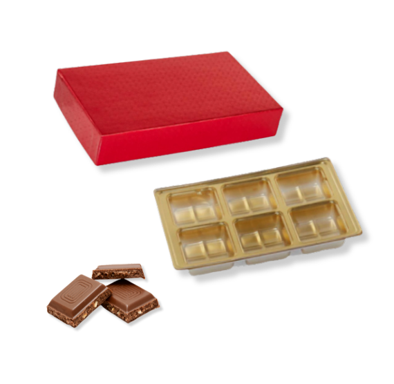 Red Candy Box Set with Inserts: 6 Piece | www.sprinklebeesweet.com