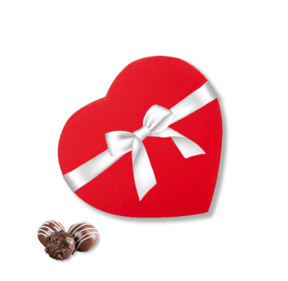 Red Heart Shaped Candy Box Kit: 6.75 & 9" | www.sprinklebeesweet.com