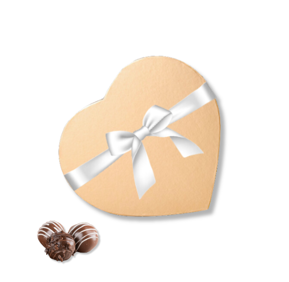 Gold Heart Shaped Candy Box Kit: 6.75 & 9" | www.sprinklebeesweet.com