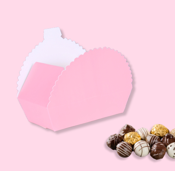 Scallop Small Candy Box Set: Light Pink | www.sprinklebeesweet.com